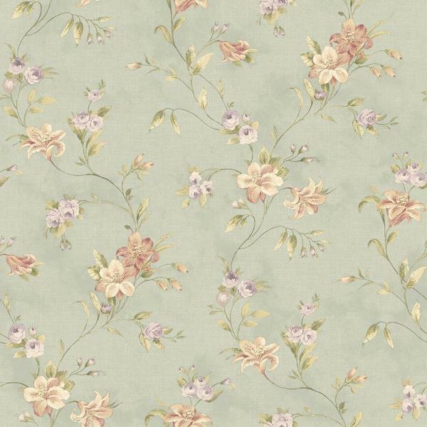 Wallpaper Designer French Country Cottage Floral Roses And