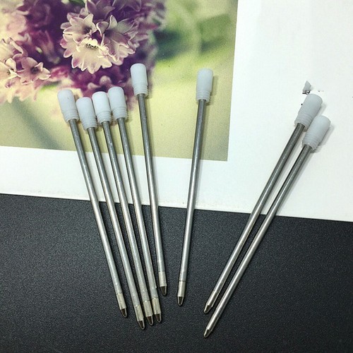 Lot / 50pcs Recharge Stylo Gel Stylo Roller en Métal, Pointe 1mm Noir - Photo 11/12