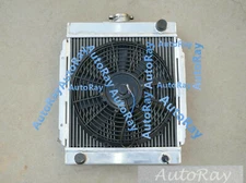 Full Aluminum Radiator + Fan for Datsun 1200 B110 A12/T 1970-1976 1.2L MT 44mm