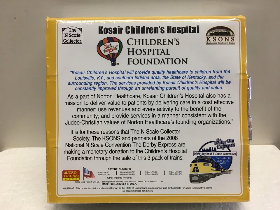 N Scale Micro Trains MTL Special Run Kosair Childerns's Hospital 3-Pack - Image 3 of 3