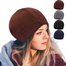 Winter Warm Cap Windproof Fleece Hat Skull Cap Running Beanie Cap for Men Women