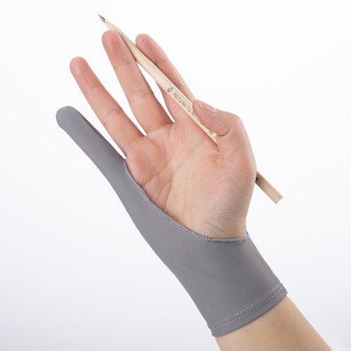 Zwei Finger Anti-fouling Handschuhe Rechts Und Links Hand Zeichnung Bequem ☀ ↓ - Photo 4/19