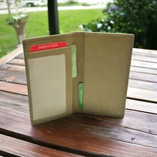 Brand New Hand Crafted Genuine Soft Leather Checkbook Cover Green by Leatherboss