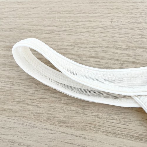 Pleasure State Thong Size Small White Gold Embroidery Mesh Sheer Low Rise New - Picture 2 of 6