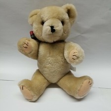Teddy Bear, Jointed Posable 12" Light Brown, Ages 3 Toy, Gift, Holiday Vintage 