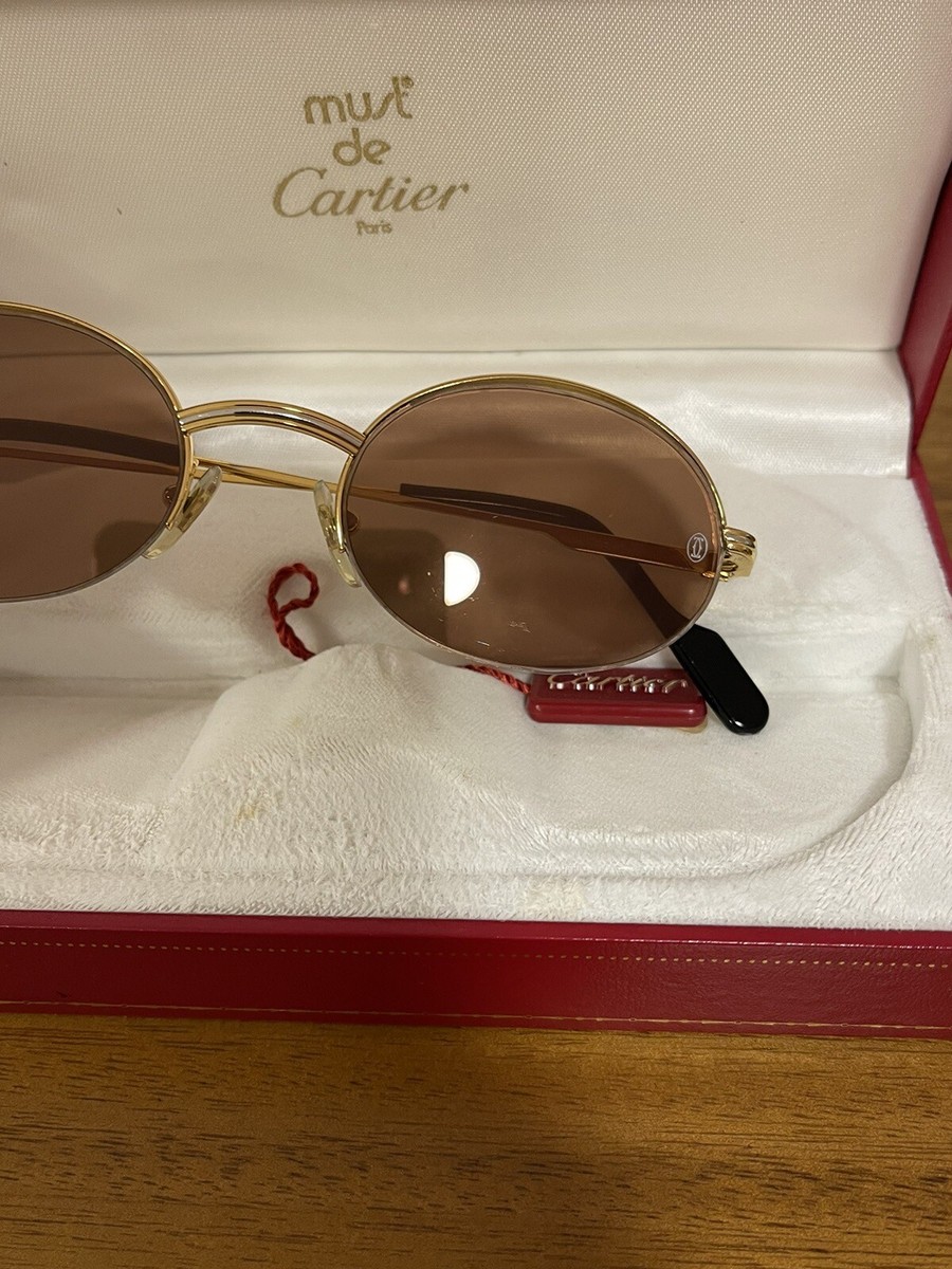 Cartier トリニティ アビエーターサングラス ゴールド カルティエがトリニティリングからインスパイアされたアイウェア
