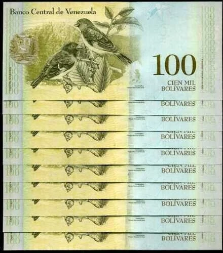 10,000,000 Venezuela (100,000) 100000 Bolivar 100 Pcs 10 Million Bundle UNC 2017 - Image 4 of 4