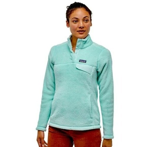 Fleece Pullover Pale Teal Womens 