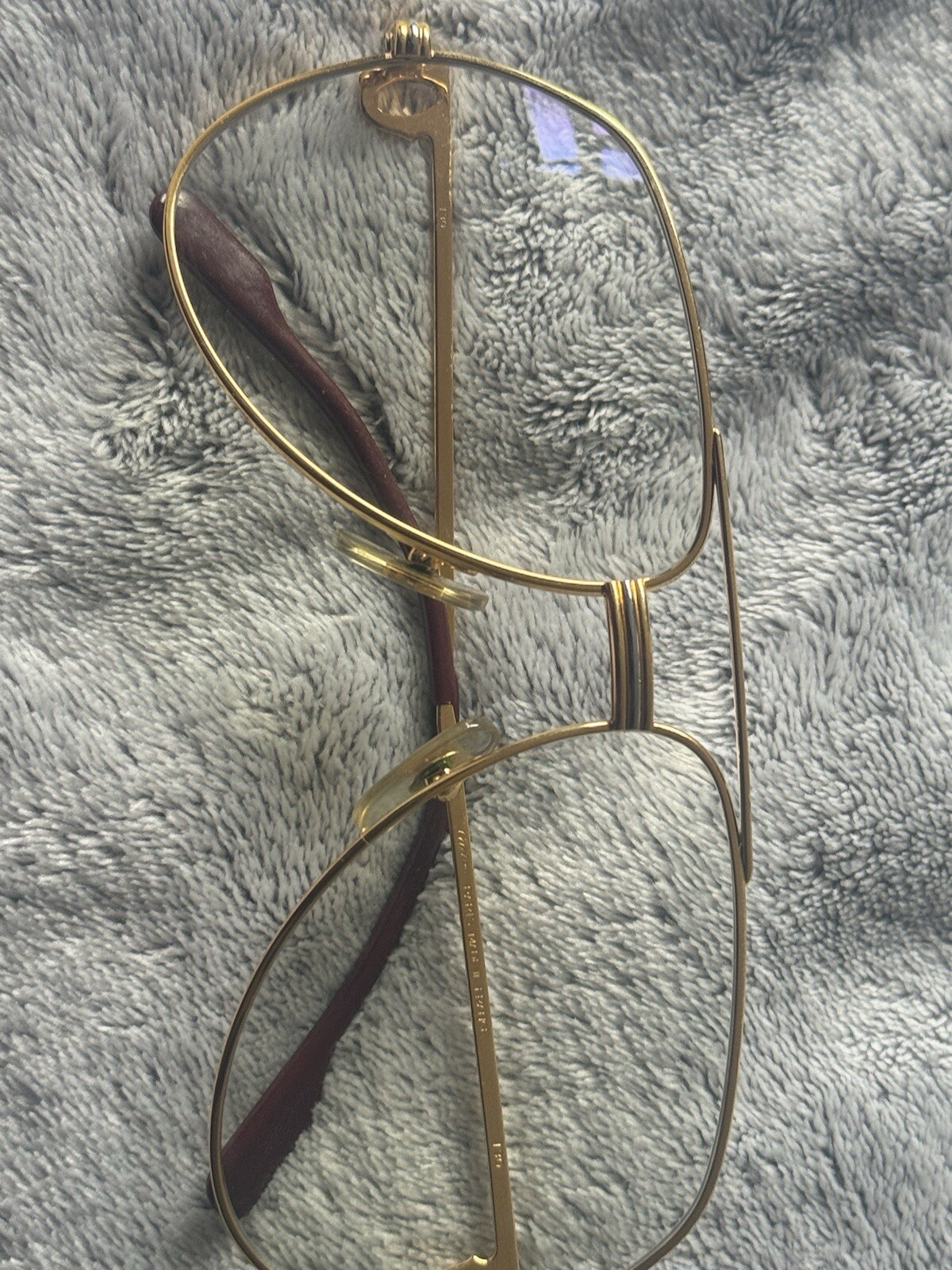 Cartier Santos Rolled Gold Vintage  Sunglasses  Frames 100percent  Genuine . .