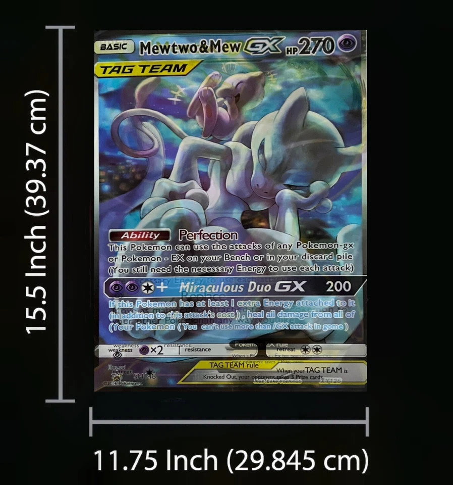 Pokémon-MEW, MEWTWO-3D pôster 3D efeito flip lenticular, 3 em um - Imagem 2 de 4