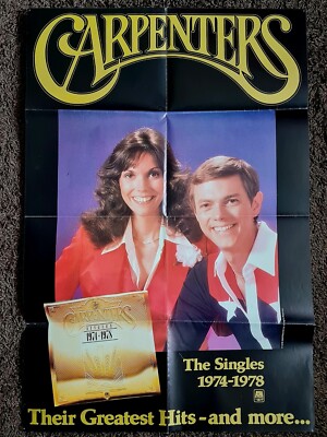 Carpenters - The Singles 1974 - 1978 - Original UK Promo Poster - Folded - Rare