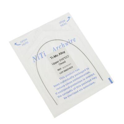 Dental Orthodontic Beta TMA Titanium Molybdenum Alloy Round Natural Arch Wire