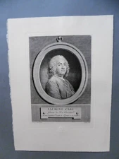 PERONNEAU Jean - B. Gravure Etching Portrait Laurent CARS Chalcographie Louvre
