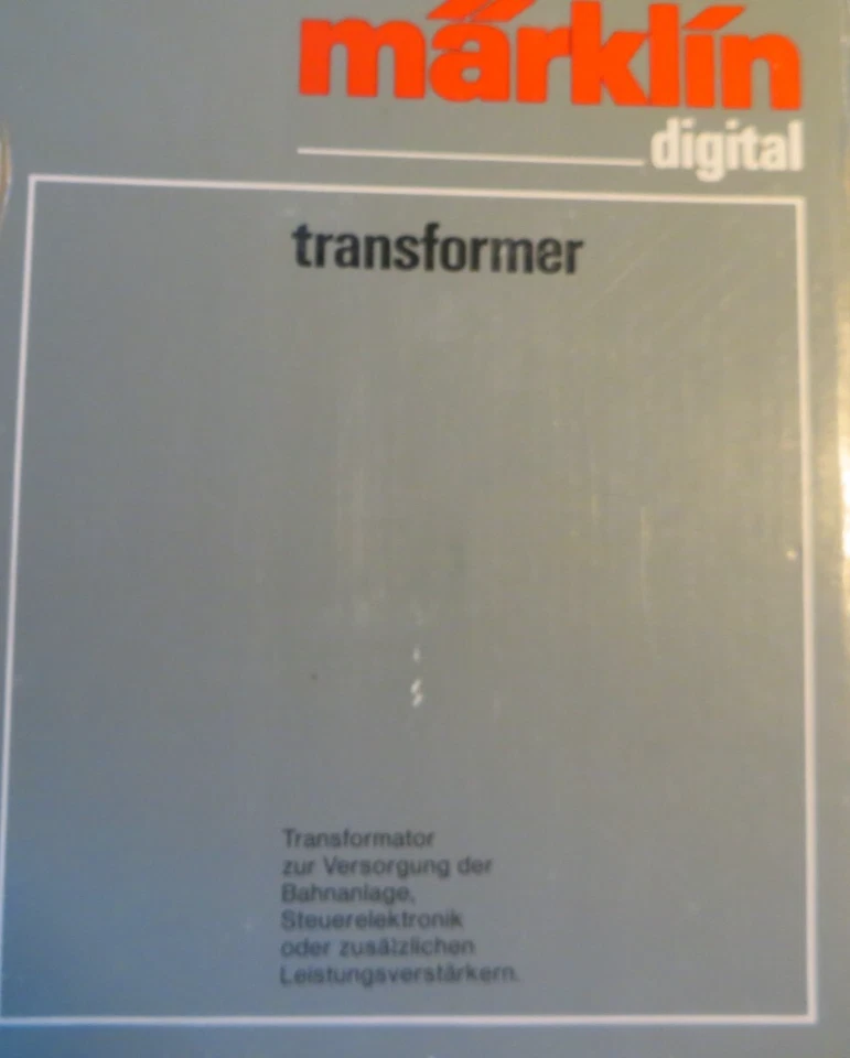 Märklin H0 Spur 1 6002 Transformator Trafo Transformer digital geprüft in OVP - Bild 2 von 3