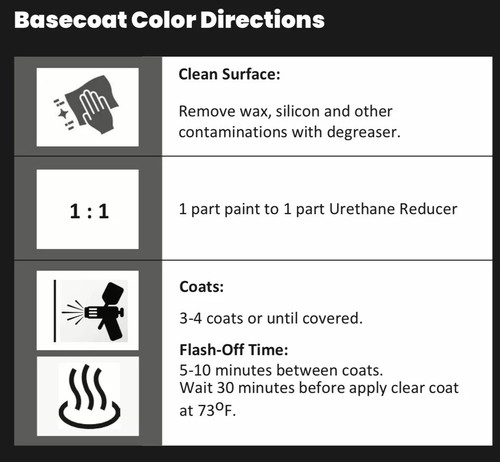 Ford - E4 VERMILLION RED BASECOAT PAINT (UNREDUCED GALLON KIT) - Picture 2 of 4