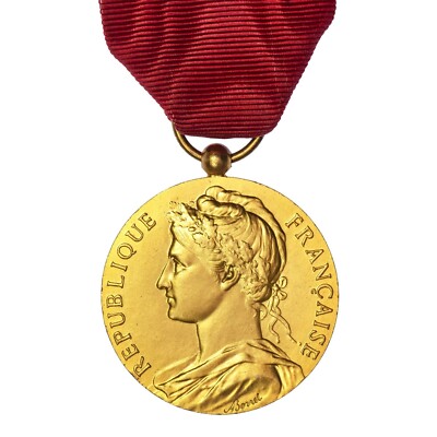 FRANCE : MÉDAILLE DU TRAVAIL ET SÉCURITE SOCIALE ARGENT 1959 - Ma
