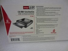 IOMEGA CD-RW 52X24X52X USB 2.0 EXTERNAL DRIVE - SEALED REMAN