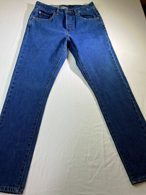 Volcom 29 x 29 Selvedge Skinny Super Stoned Jean Dark Wash Button Fly EUC  $99