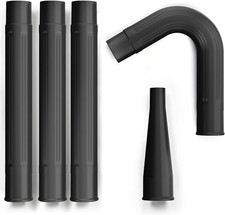 Kit de limpieza de canalones de 5 piezas accesorio de aspiradora de hojas aspiradora de taller húmedo/seco de 2-1/2 pulgadas A