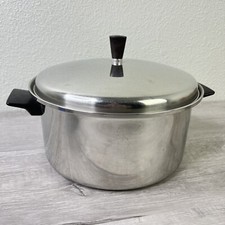 Vintage Regal 3-ply SS 5 Qt Stock Pot with Lid 10.5&rdquo;