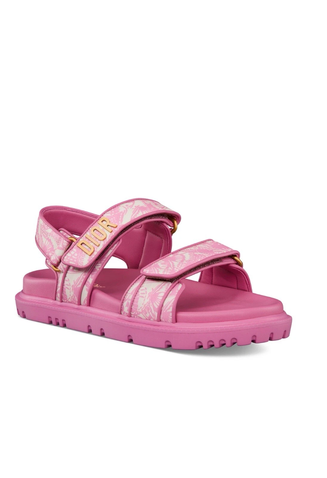 Christian Dior Sandales Femme DiorAct Cuir d'agneau Rose Fuchsia Taille 39/9US
