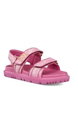 Christian Dior Women's DiorAct Lambskin leather sandals fuchsia pink Sz 39/9US