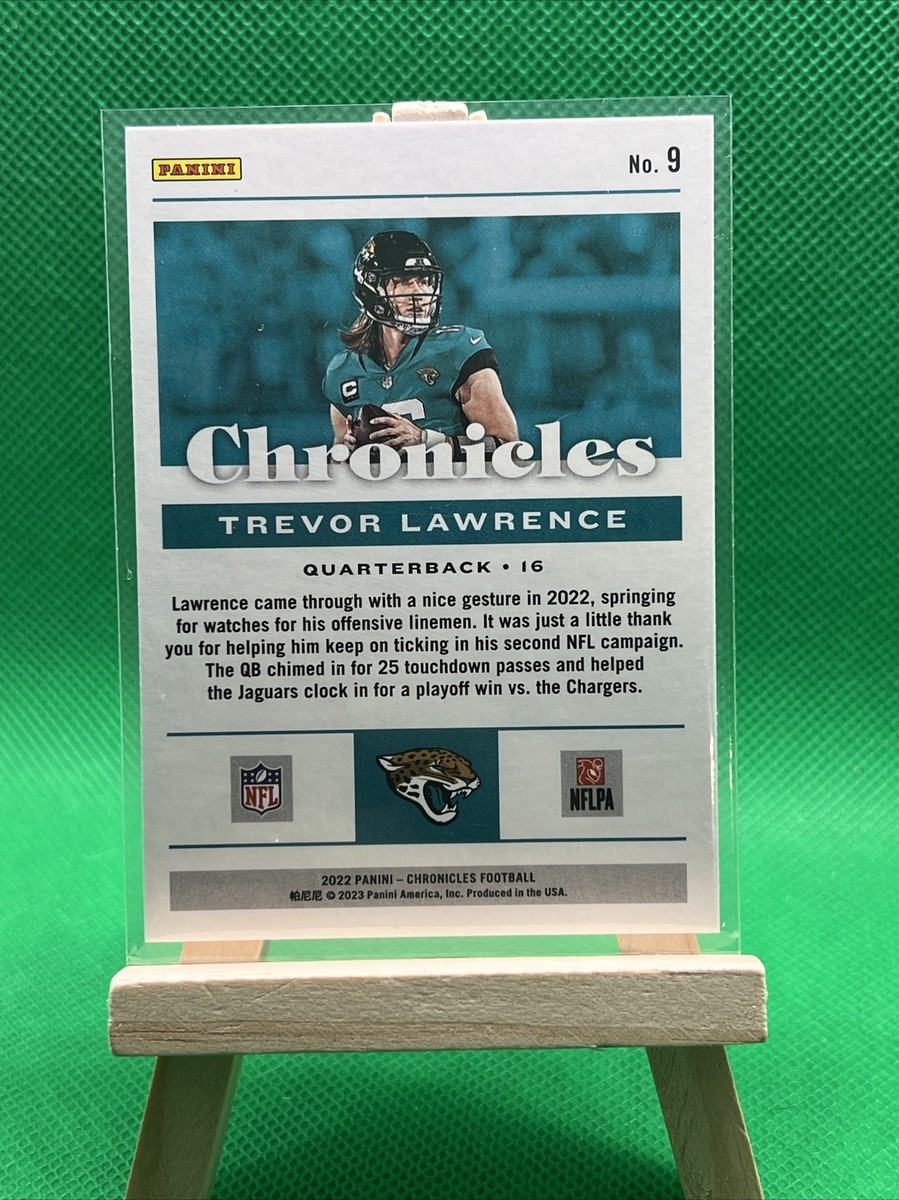 2022 Panini Chronicles, Trevor Lawrence Pink Parallel, Card #9