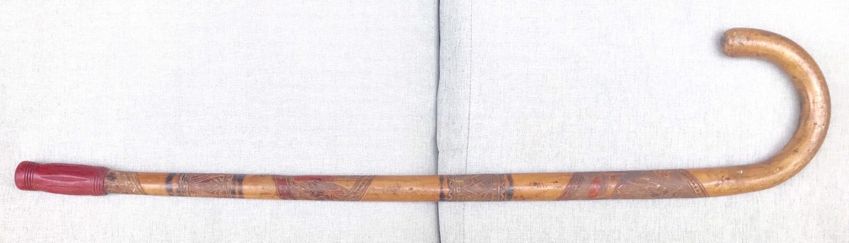 Canna In Legno Intagliato A Mano, Bastone Da Passeggio Per Uomo E Donna. Design Unico Del Teschio. - Italia