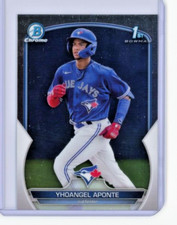 2023 Bowman Chrome #BCP-110 Yhoangel Aponte RC - Toronto Blue Jays - MINT
