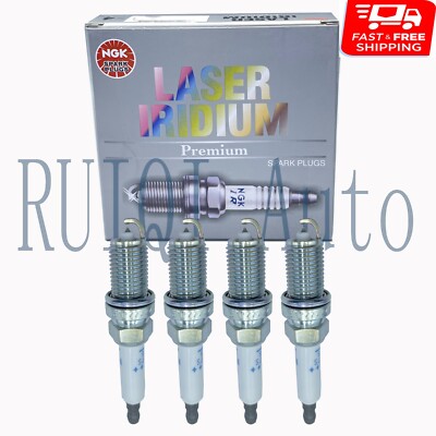 Set of 4 NGK Laser Platinum Pre-Gapped Spark Plugs PFR7S8EG/1675 For VW Audi
