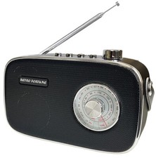 Retro AM FM Radio with Bluetooth Speaker and MP3 Player Capability