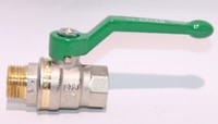 "Effebi Messingkugelhahn Ig/Ag Alu Handhebel DN15 1/2\""