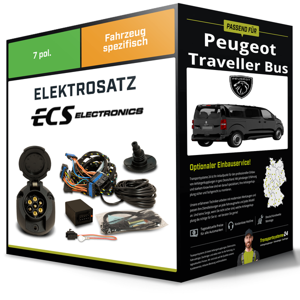 Elektrosatz 7-Pol Spezifisch für Peugeot Traveller Bus 04.2016-Jetzt Inkl. EBA-image