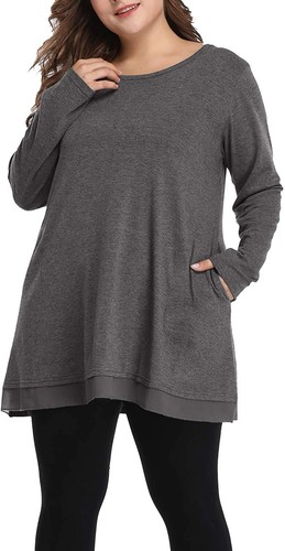 flowy tunic tops plus size