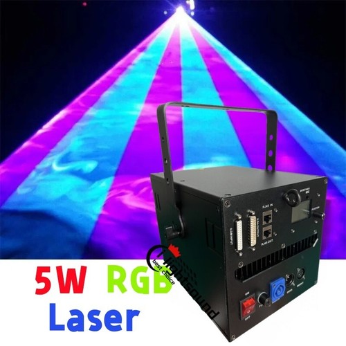 2pc/case 5W RGB Animation Laser Projector Light DMX ILDA DJ party Stage Lights - Picture 2 of 8