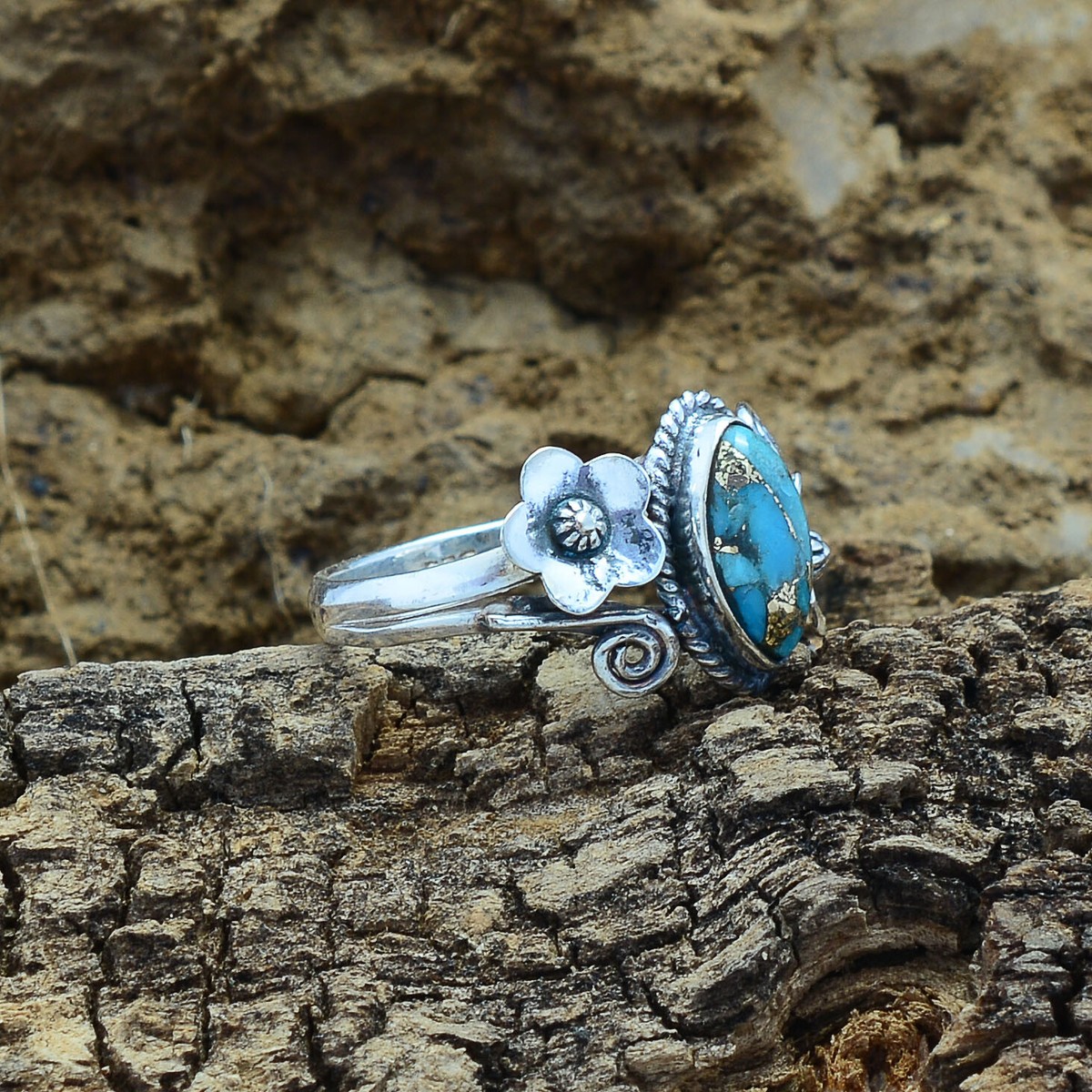 希少✨vintage silver925 turquoise ring 指輪 925 STERLING SILVER & TURQUOISE RING SIZE 6.75 | eBay