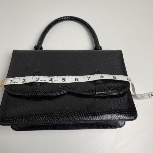 Borsa a mano originale in pelle nera firmata Susan Gail vintage firmata designer - Foto 3 di 11