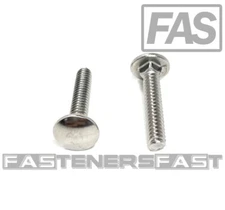 (25) 10-24x1 Carriage Bolts Stainless Steel 18-8 (25 PCS) Fast Free Shipping