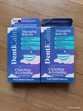 2 DentiCalm Massaging Roll-On Pain Relief Serum Clenching Grinding 14ml Ex 1/26 