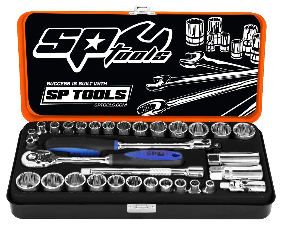 SP Tools Socket Set 32 Piece 3/8" DR 12PT METRIC/SAE SP20200 - image 2 of 2