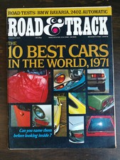 Road & Track August 1967 - 10 Best Cars in The World - BMW Bavaria - Datsun 240Z