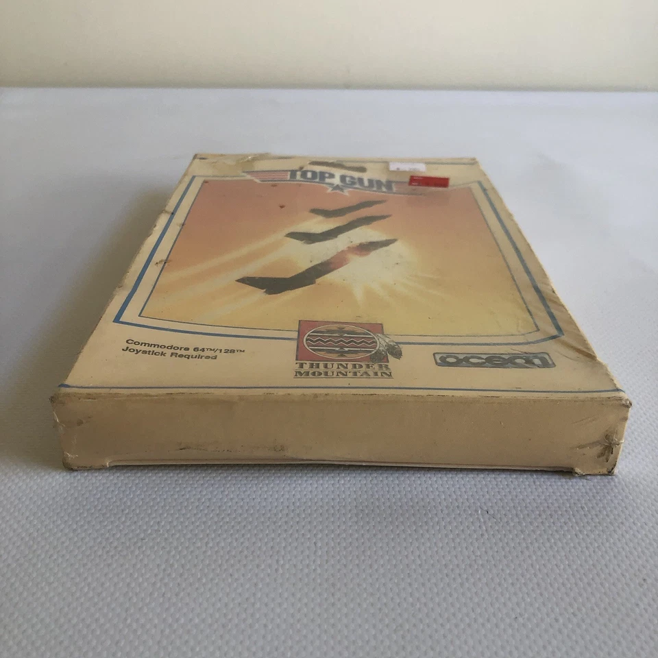 SEALED 1987 Vintage Top Gun Commodore 64 128 Ocean Thunder Mountain storage wear - Image 3 of 4