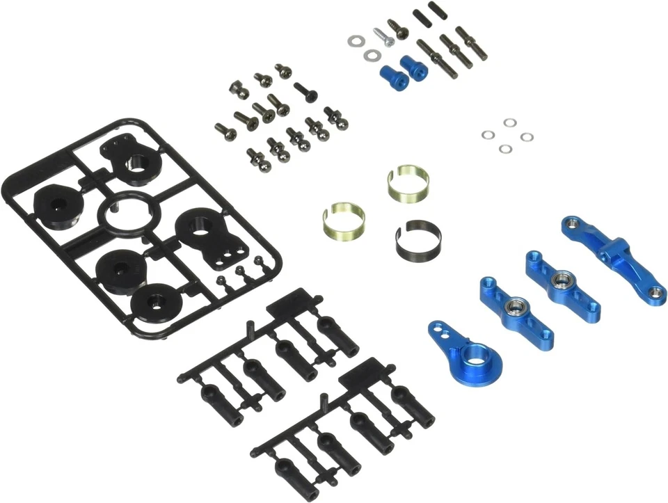 Tamiya Hop Up Options No.1752 OP.1752 TT-02 Upgrade Steering Set 54752 - Imagen 2 de 2