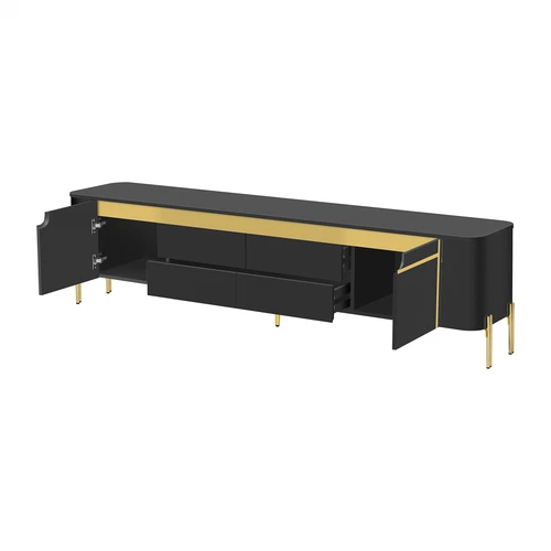 TV Stand Entertainment Center TV Media Console with 4 Drawers for TVs up to 80'' - Picture 41 of 48