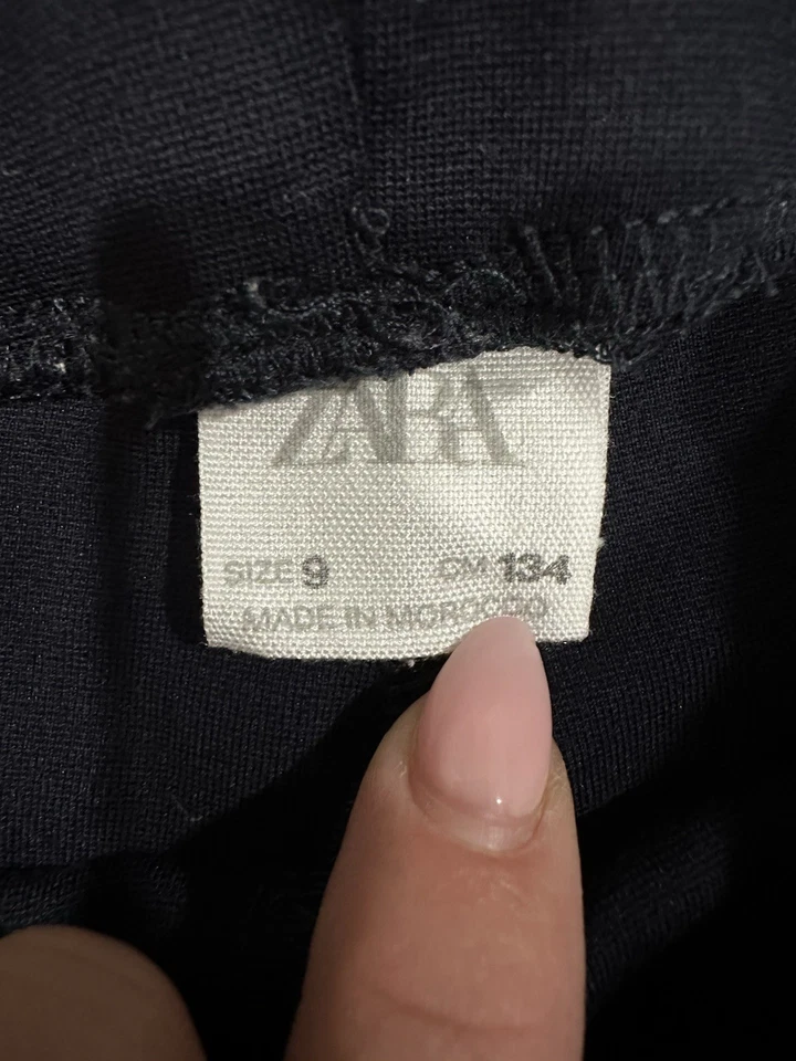 Zara Leggings Niño Azul Marino Talla 9 Años Elásticos Con Botones Corazón Dorado Foto 3 de 4