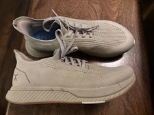 Flux Running Shoes Mens 8.5 Beige Sand Knit Lightweight Sneakers Casual Comfort