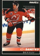 1992-93 Pinnacle French #354 Ken Daneyko - HKY