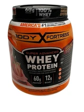 Super Advanced 100% Premium Whey Protein Powder, Strawberry - Size: 1.78lbs