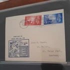 1948 FDC. CHANNEL ISLANDS LIBERATION GUERNSEY WAVY LINE POSTMARK.