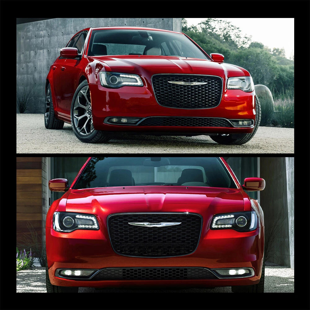 Pair VLAND For 2011-2023 Chrysler 300 Black LED DRL Projector ...
